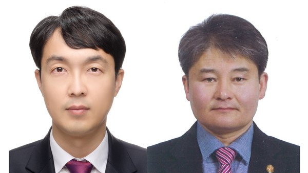 국가혁명배당금당 춘천 갑 한준모(왼쪽) 후보, 을 선거구 유우림 후보.