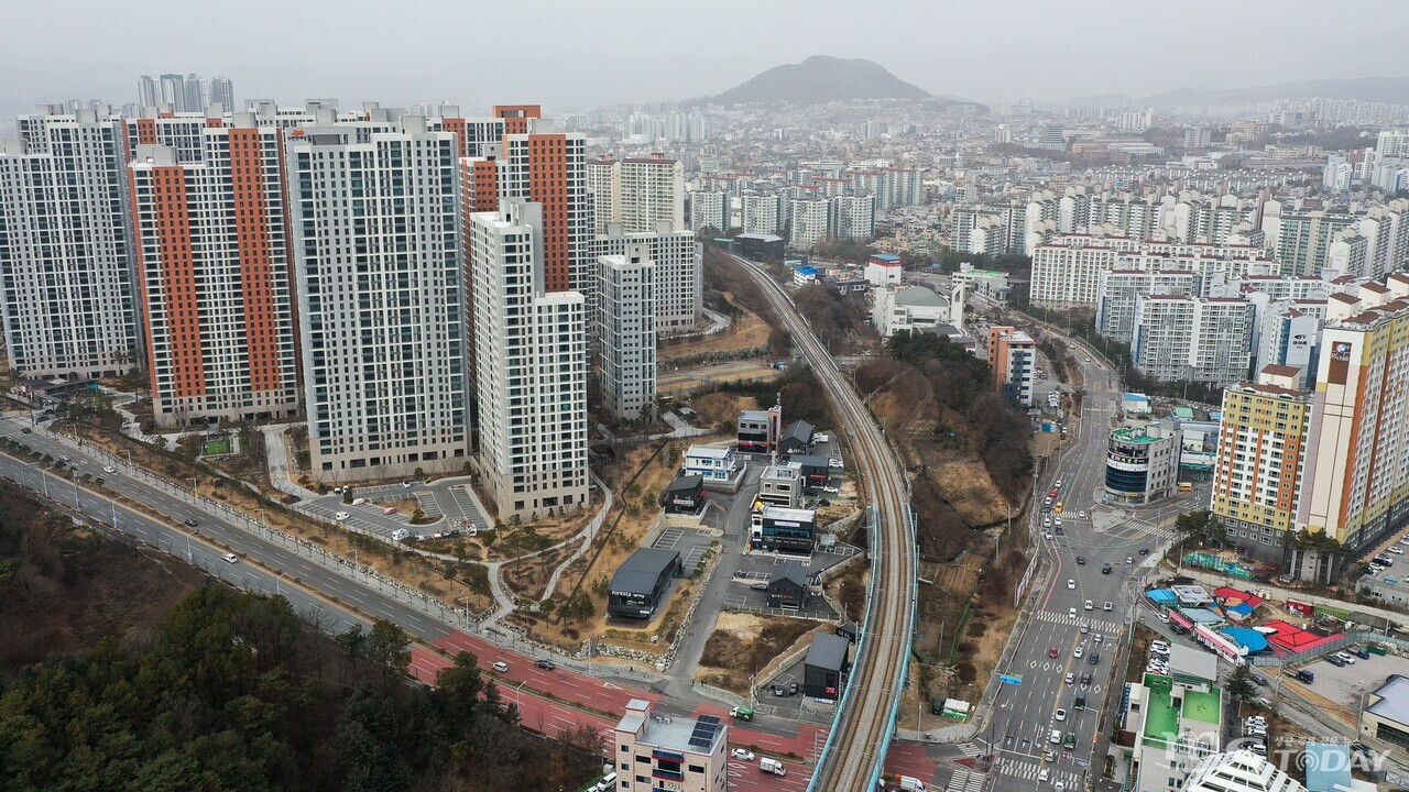 퇴계동의 아파트 밀집 구역. (사진=이정욱 기자)
