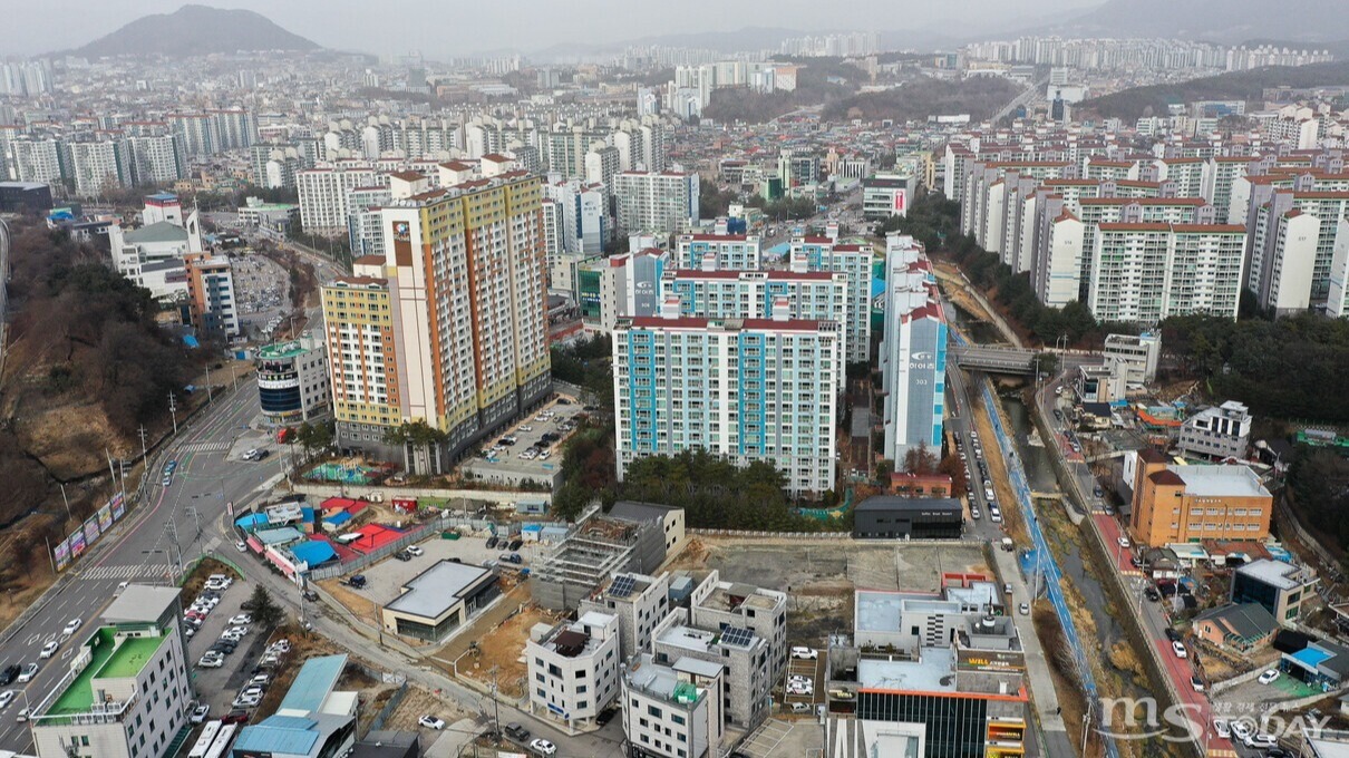 실거주 수요가 많은 입주 15년차 전후의 아파트 단지가 밀집해 있는 춘천 퇴계동 지역. (사진=MS투데이 DB)